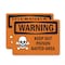 Signmission Keep Out Poison Baited Area OSHA Warning Sign, Plastic, 10in W x 7in L, 2PK OS-2PACK-WS-P-710-L-12224 - alternate 1